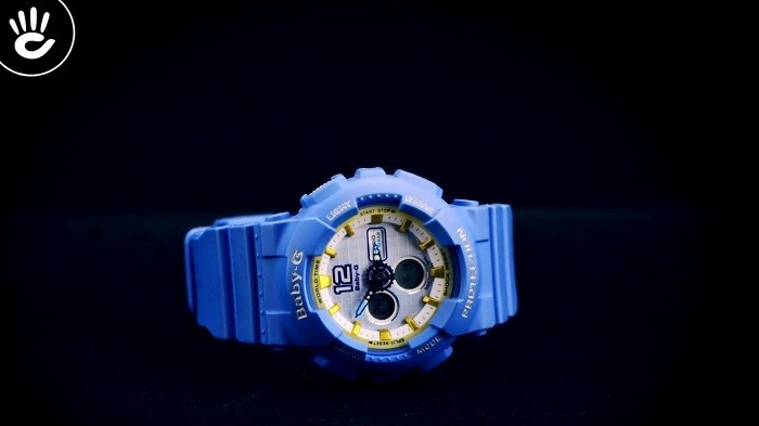 Đồng hồ Baby-G BA-120-2BDR thiết kế dây đeo phủ xanh đẹp mắt - Ảnh 1