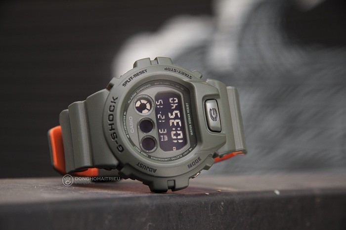Đồng hồ G-Shock DW-6900LU-3DR xanh râu quân đội phong cách - Ảnh 4