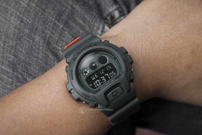 Đồng hồ G-Shock DW-6900LU-3DR xanh râu quân đội phong cách - Ảnh 5