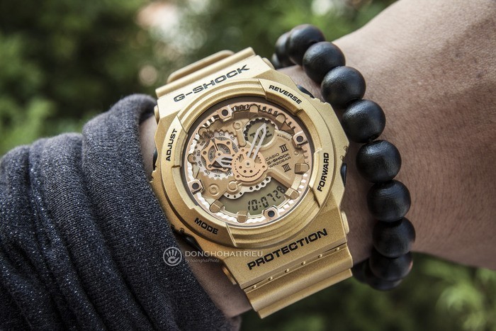 Review đồng hồ G-Shock GA-300GD-9ADR: Vỏ vàng sang trọng. - Ảnh: 1
