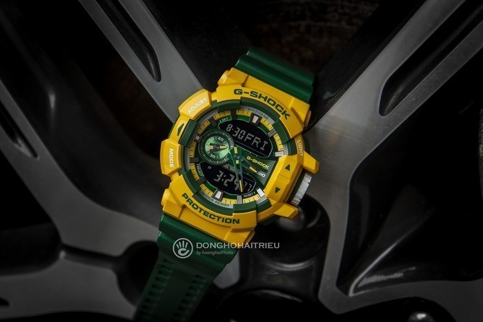 Review đồng hồ G-Shock GA-400CS-9ADR: Vàng xanh nổi bật. - Ảnh: 5