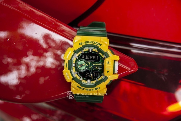 Review đồng hồ G-Shock GA-400CS-9ADR: Vàng xanh nổi bật. - Ảnh: 4