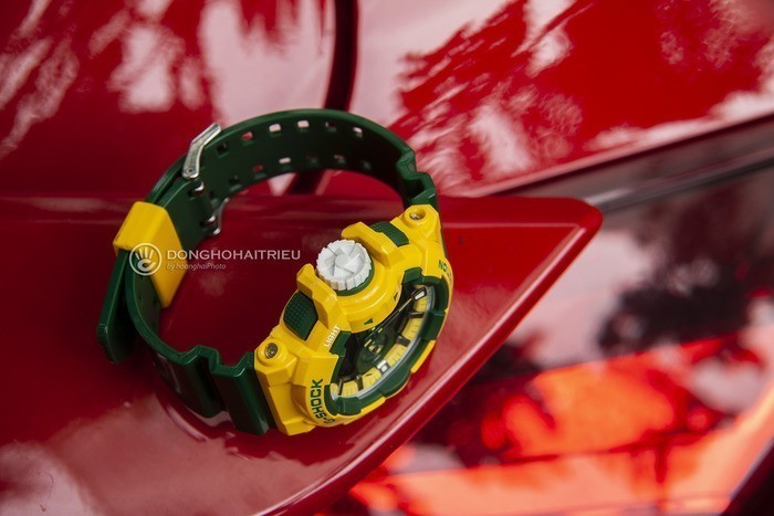 Review đồng hồ G-Shock GA-400CS-9ADR: Vàng xanh nổi bật. - Ảnh: 3