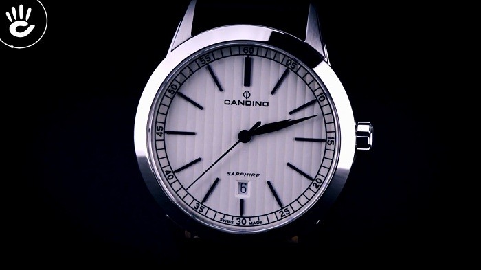 Đồng hồ Candino C4506/2 mặt kính độc đáo ánh màu xanh thẫm - Ảnh 2