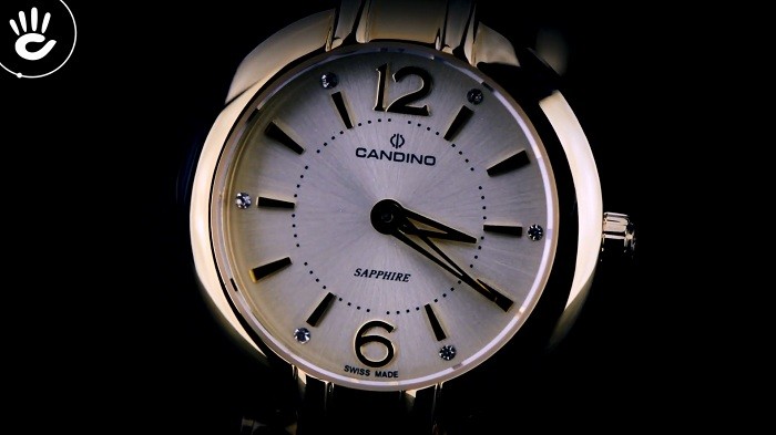 Review đồng hồ Candino C4575/2 mỏng nhẹ màu vàng sang trọng - Ảnh 2