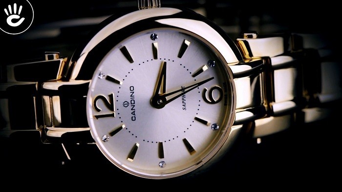 Review đồng hồ Candino C4575/2 mỏng nhẹ màu vàng sang trọng - Ảnh 4