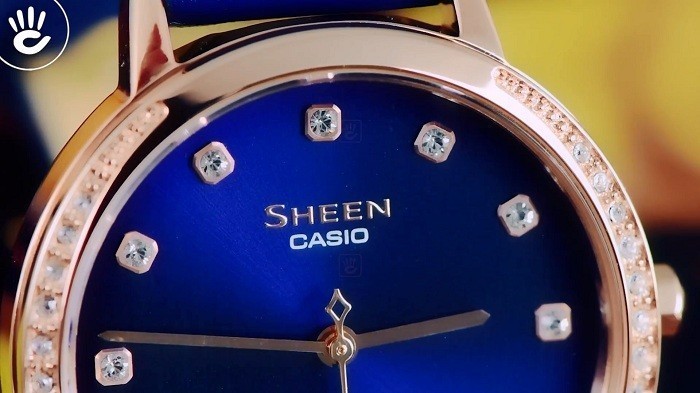 Đồng hồ Casio SHE-4056PG-2AUDF sắc xanh thẳm của đại dương - Ảnh 2