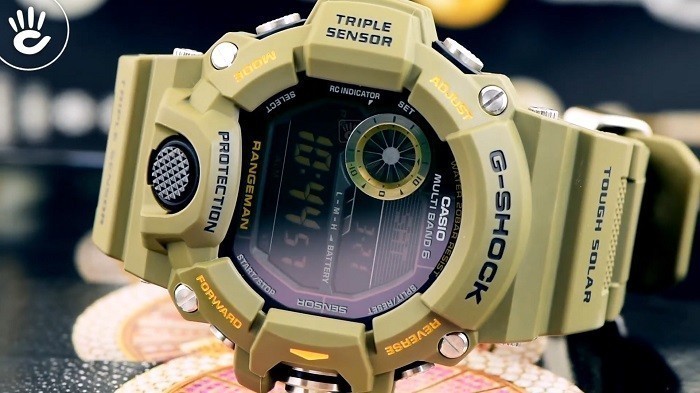 Đồng hồ G-Shock GW-9400-3DR: Tông xanh quân đội đầy mạnh mẽ - Ảnh 4