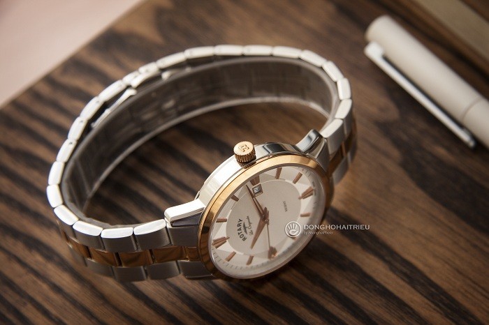 Review đồng hồ Rotary GB90114/06 thiết kế mạ vàng quý phái - Ảnh 4