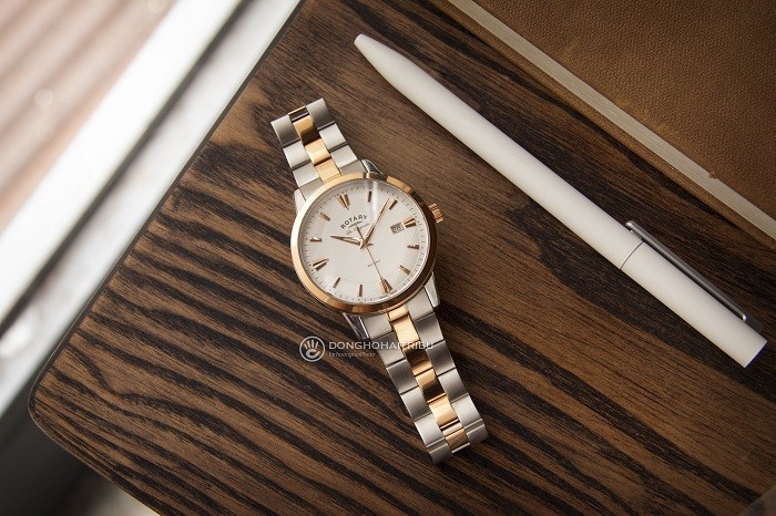 Review đồng hồ Rotary GB90114/06 thiết kế mạ vàng quý phái - Ảnh 5
