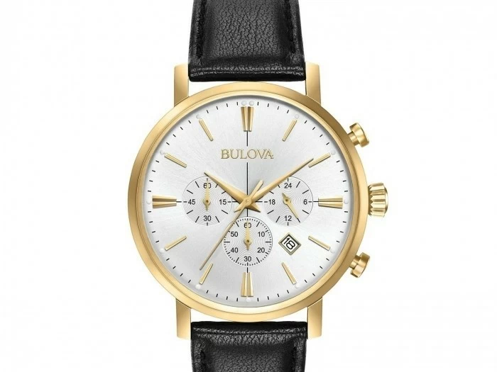 Review đồng hồ Bulova 97B155 nam thiết kế mạ vàng óng ánh-ảnh 2