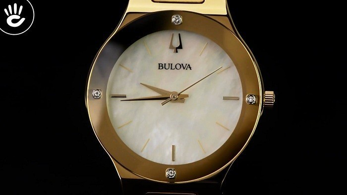 Đồng hồ Bulova 97R10: Sang trọng cùng với mặt kính xà cừ - Ảnh 2