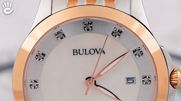 Đồng hồ Bulova 98S162, vẻ đẹp kiêu sa từ 12 viên kim cương ảnh 5