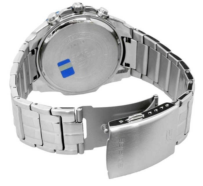 Đồng hồ Casio EFR-549D-1A2VUDF: Viền màu xanh sang trọng - Ảnh 3