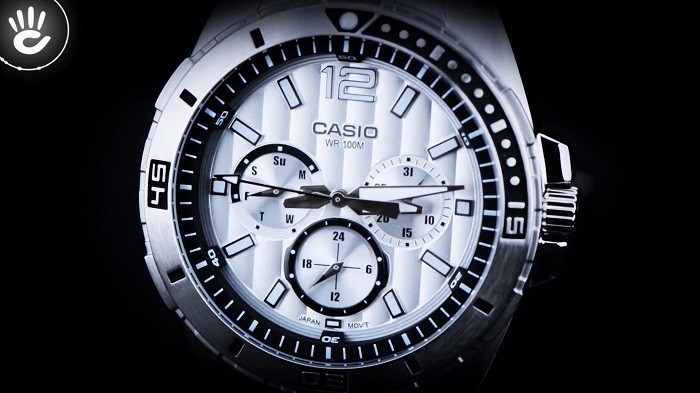 Đồng hồ Casio MTD-1060D-7A2VDF dây đeo kim loại mạnh mẽ - Ảnh 2