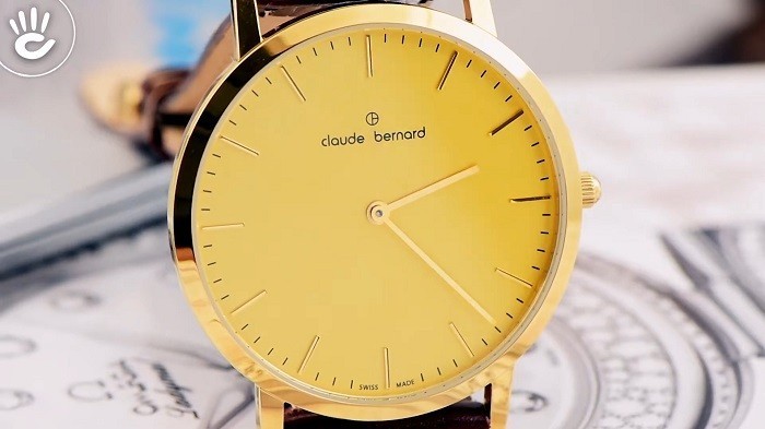 Review đồng hồ Claude Bernard 20202.37J.DI dây da cổ điển-ảnh 2