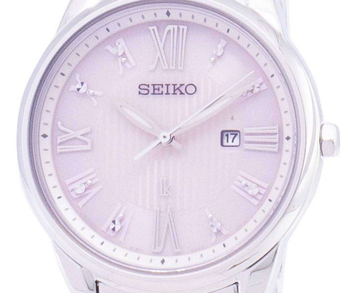 Seiko SUT361J1 sắc hồng ngọt ngào, cọc số nạm kim cương - Ảnh 2