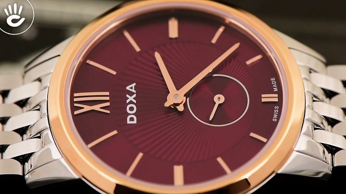 Review đồng hồ Doxa D156RBY: nền mặt số ấn tượng, độc đáo - ảnh 2