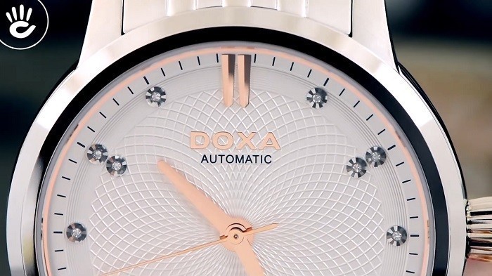 Review đồng hồ Doxa D220SSV: 14 viên kim cương thật - ảnh 4