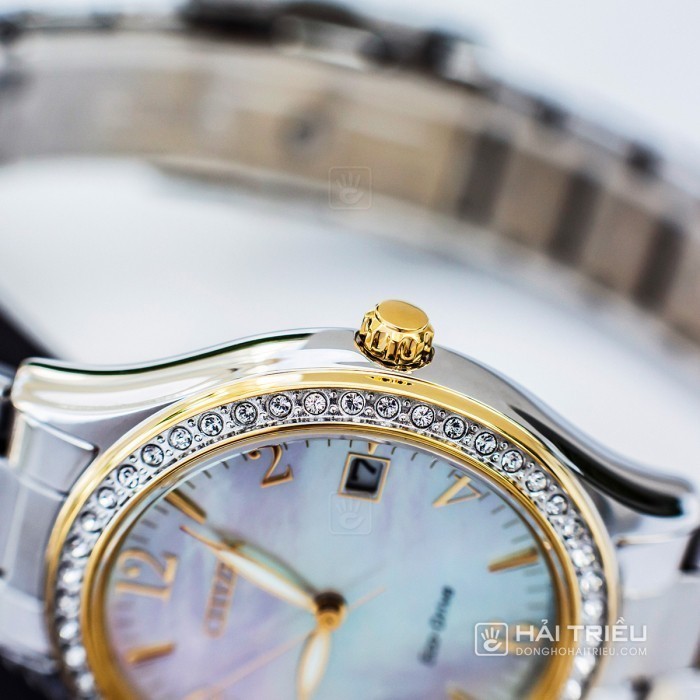 Đồng hồ Citizen EO1184-81D khảm xà cừ, đính pha lê cao cấp 4