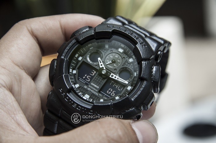 Review đồng hồ G-Shock GA-100BT-1ADR: đồng hồ thể thao đẹp-2