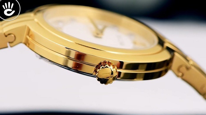 Đồng hồ Bulova 97P144 dây đeo mạ vàng, đính kim cương thật - Ảnh 4