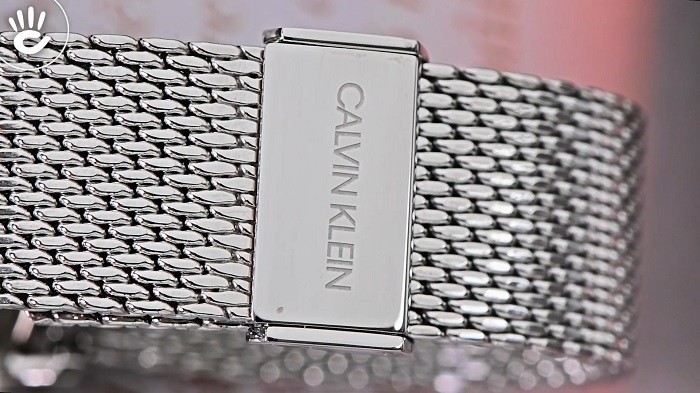 Đồng hồ Calvin Klein K7B21126, dây lưới mạ bạc sang trọng ảnh 3