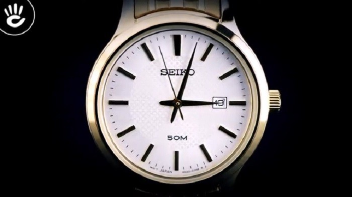 Đồng hồ Seiko SUR646P1, mặt số họa tiết caro thời trang ảnh 5