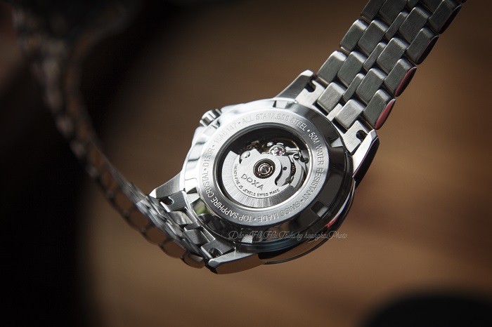 Review đồng hồ Doxa D153RSV viền mạ vàng hồng thời thượng - Ảnh 3