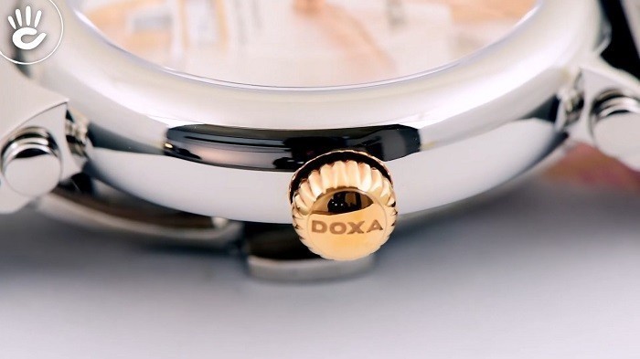 Review đồng hồ Doxa D185RSV mặt kính sapphire chống trầy - Ảnh 4