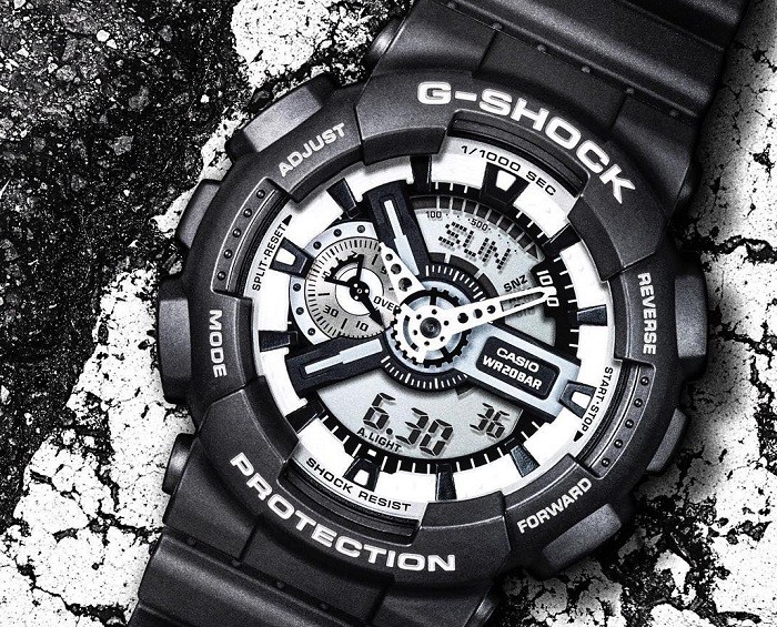 Đồng hồ G-Shock GA-110BW-1ADR: Đồng hồ thể thao, giá rẻ - Ảnh 2