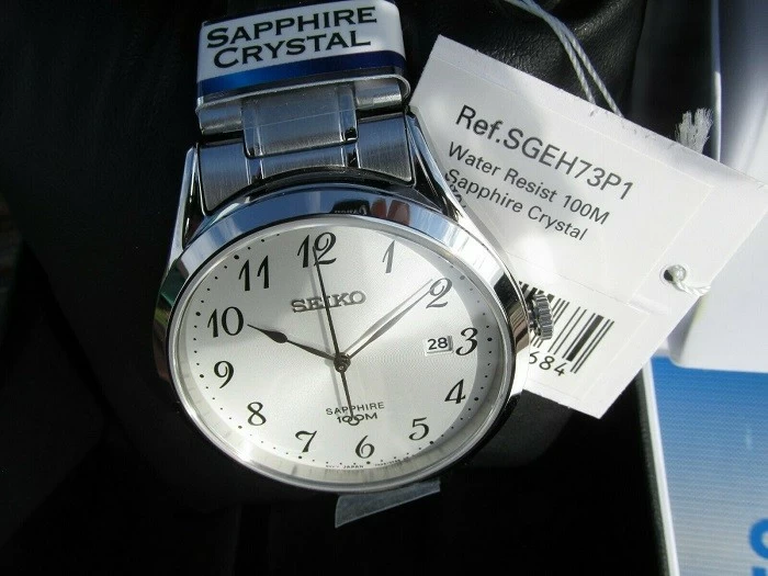 Đồng hồ Seiko SGEH73P1 Sapphire, mặt số học trò cách điệu - Ảnh 3