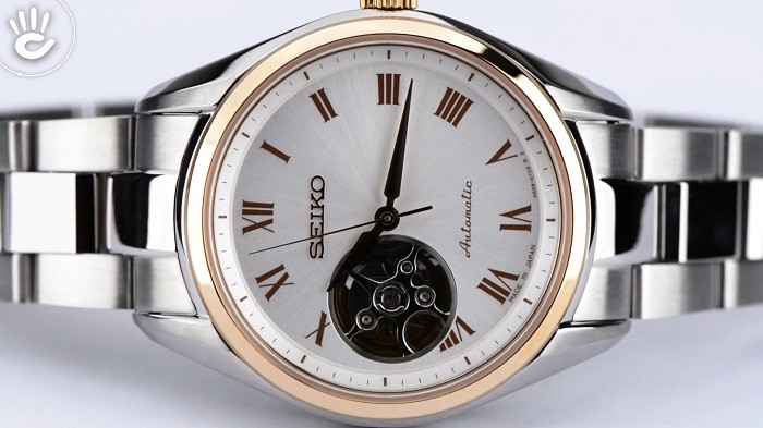 Đồng hồ Seiko SSA872J1 nổi bật niềng vàng hồng sang trọng - Ảnh 1