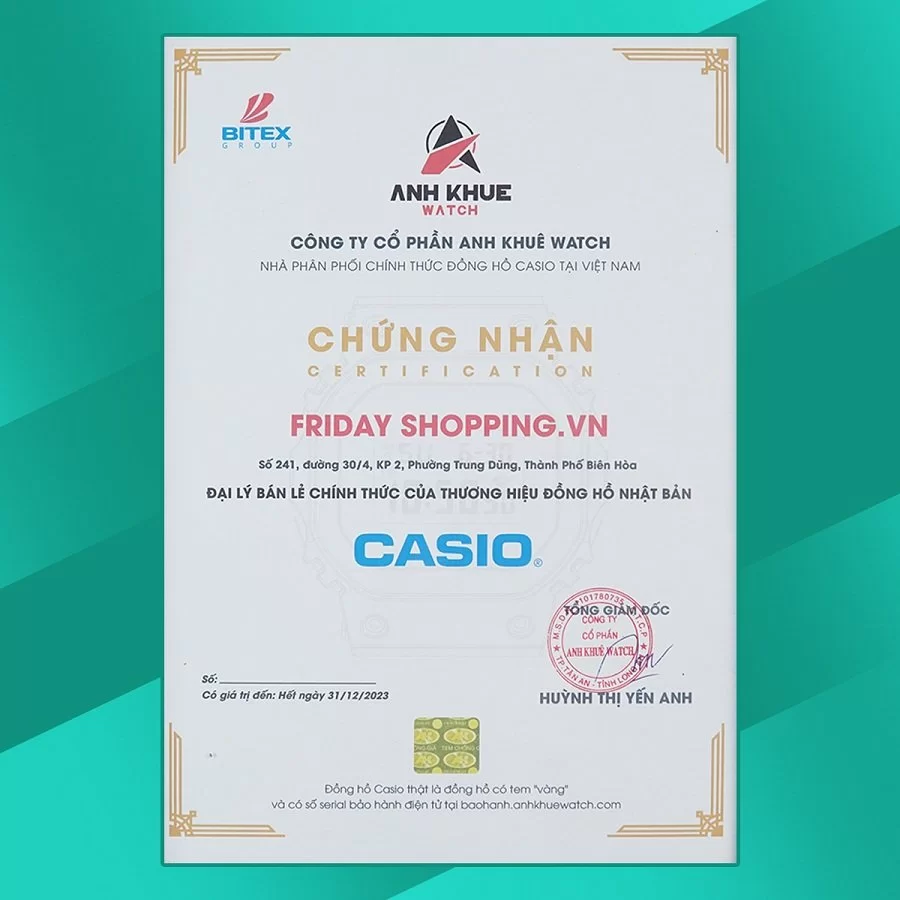 Fridayshopping là đại lý đồng hồ Casio chính hãng tại Việt Nam - hình 4