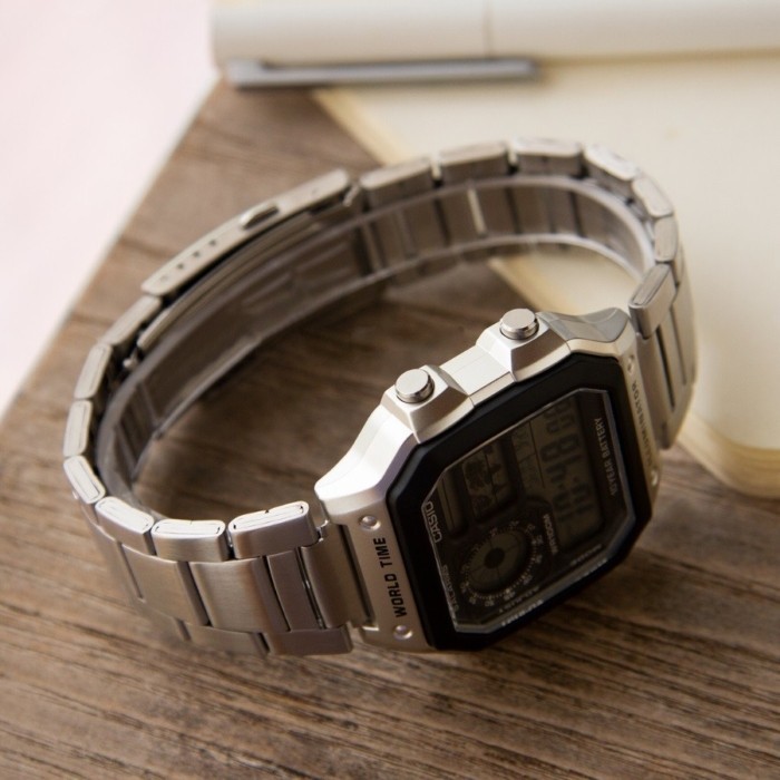 Đồng hồ Casio nam AE-1200WHD-1AVDF, Kính Nhựa, Quartz (Pin), Mặt Số 34.5mmx42.1mm, Chống Nước 10ATM 4