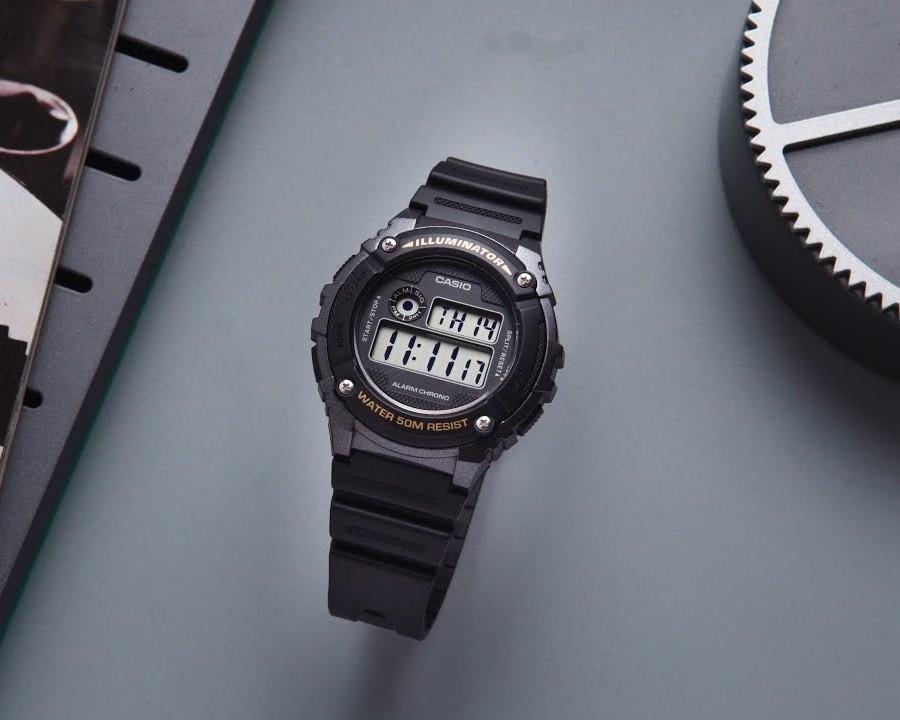 Đồng hồ nam Casio W-216H-1BVDF chính hãng 100% - Hình 1