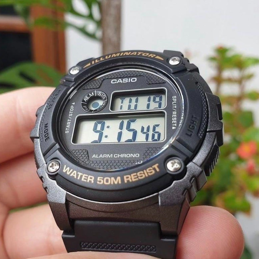 Đồng hồ nam Casio W-216H-1BVDF chính hãng 100% - Hình 2