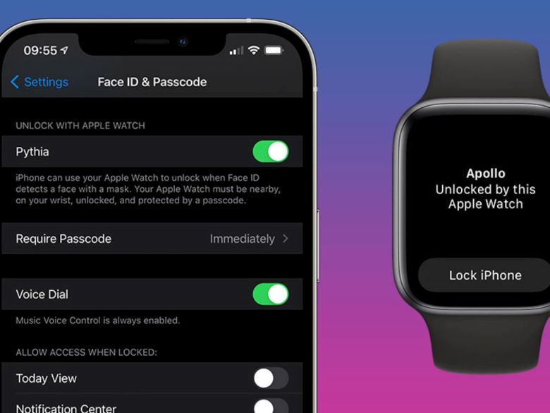 Cách mở khóa Iphone bằng Apple Watch khi đeo khẩu trang - Ảnh 6