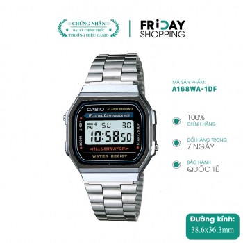 Đồng hồ nam Casio điện tử A168WA-1DF