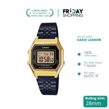 Đồng hồ nữ Casio điện tử dây kim loại LA680W