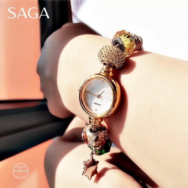 Thiết kế đồng hồ Saga như một món trang sức độc đáo - Ảnh Saga 53229-RGMWRG-5 - Ảnh 26