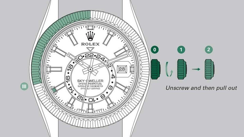 Cách chỉnh ngày giờ sử dụng đồng hồ Rolex dễ hiểu nhất - Ảnh 6