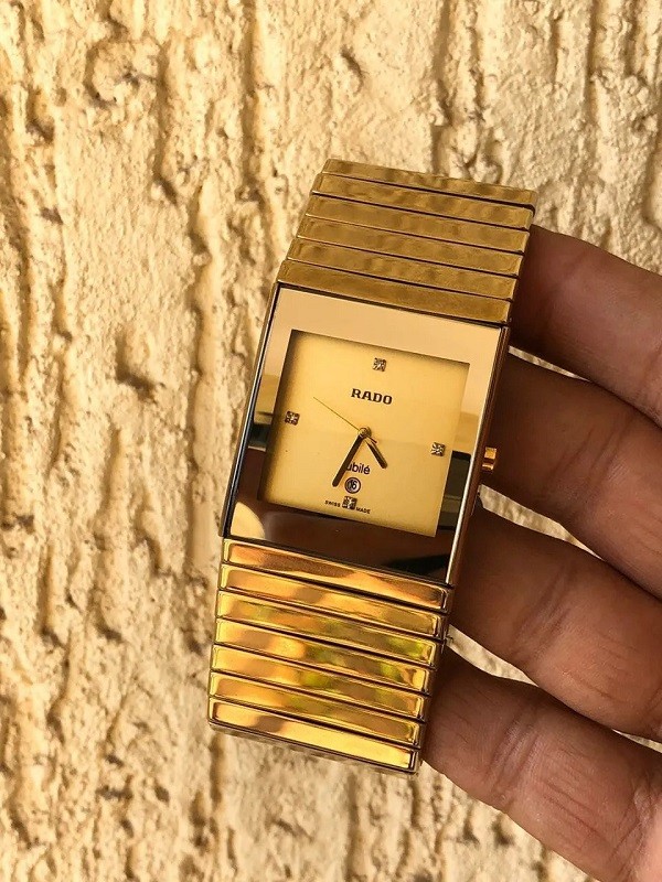Đồng hồ Rado nam màu vàng Vintage bộ máy Quartz - Hình 6