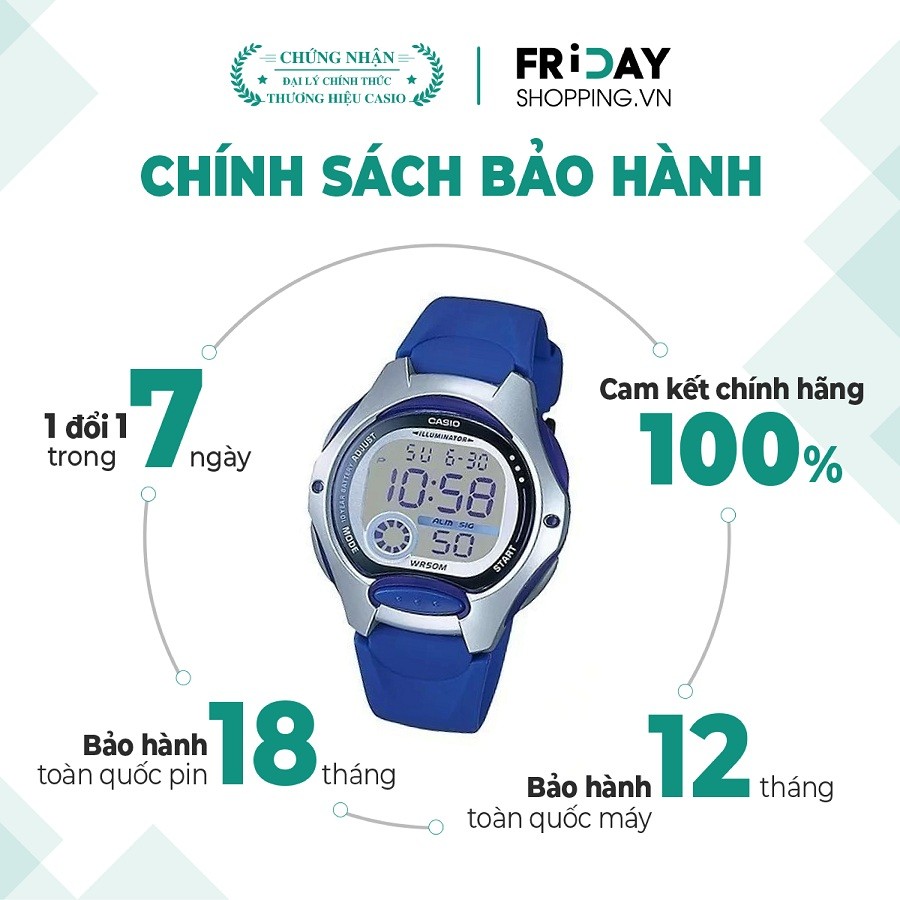 Đồng hồ nữ Casio LW-200-2AVDF chính hãng 100% - 1