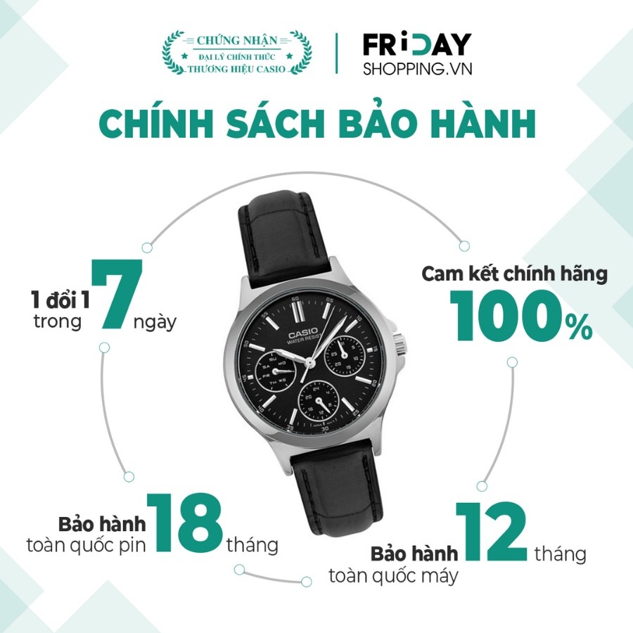Đồng hồ Casio LTP-V300L-1AUDF chính hãng 100% - Ảnh 1