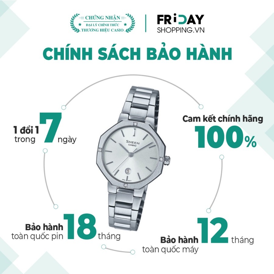 Đồng hồ Casio SHE-4543D-7AUDF chính hãng 100% - Ảnh 1