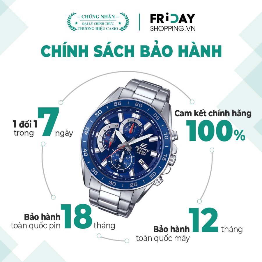 Đồng hồ Casio EFV-550D-2AVUDF chính hãng 100% - Ảnh 1