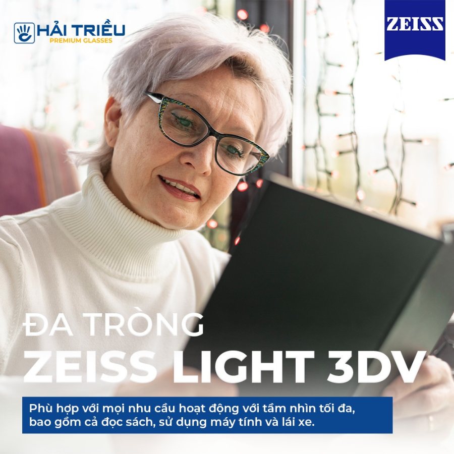 Tròng kính cận Zeiss Light 3DV
