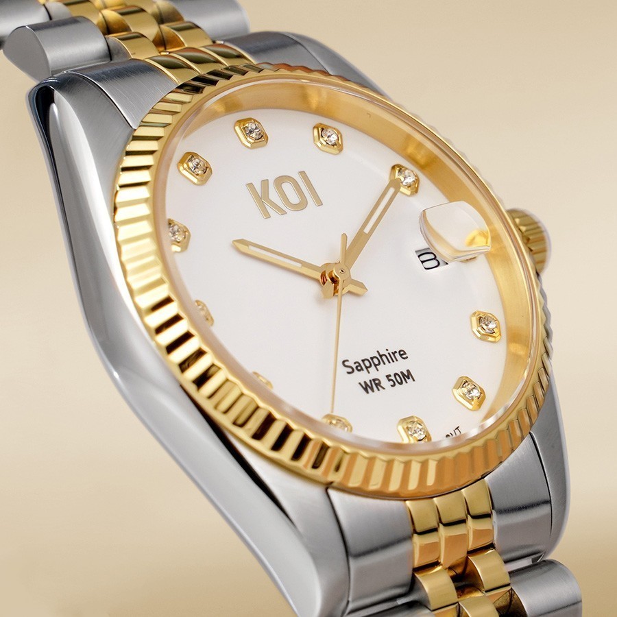 Viền dạng rãnh của đồng hồ KOI được lấy cảm hứng từ thiết kế trên Rolex